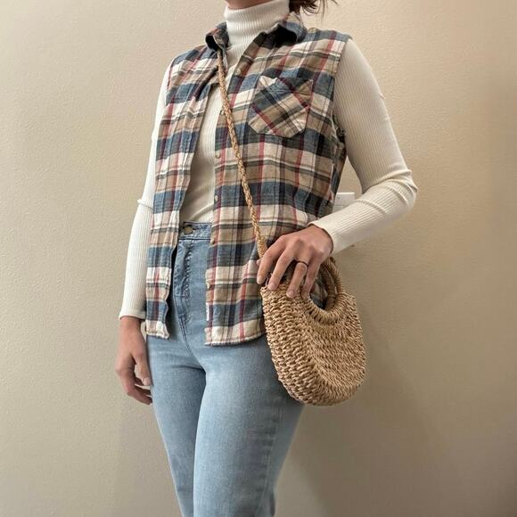Field & Stream Tops - Field & Stream Plaid Flannel Sleeveless Shirt